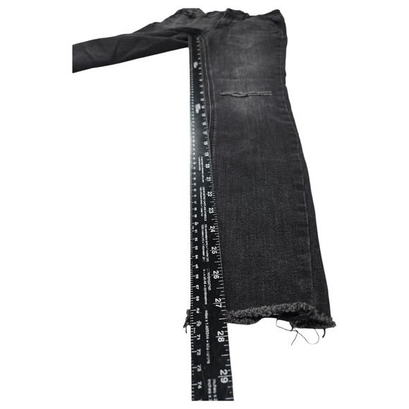 Old Navy Women Sz 2 Rockstar Black Super Skinny Jeans Emo Teen Goth Skater EUC - Picture 3 of 6